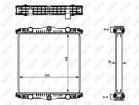 Radiator, motorkoeling NRF 509569