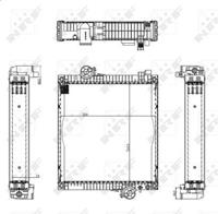 Radiator, motorkoeling NRF 50584