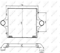 Intercooler, inlaatluchtkoeler NRF 309015