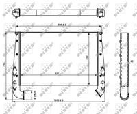 Intercooler, inlaatluchtkoeler NRF 309191