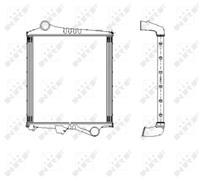 NRF Intercooler, inlaatluchtkoeler 309304