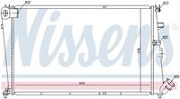 Nissens Kühler, Motorkühlung  61233