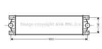Ava Quality Cooling Intercooler, inlaatluchtkoeler RTA4359