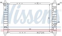 Kühler, Motorkühlung Nissens 61653