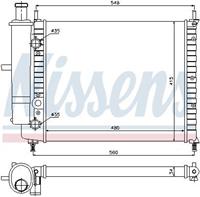 Nissens Kühler, Motorkühlung  61788
