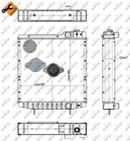 Radiator, motorkoeling NRF 52130