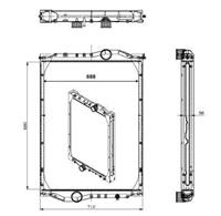 Koeler, aandrijfaccu NRF 509889