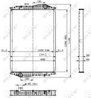 Radiator, motorkoeling NRF 509892