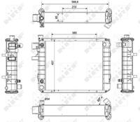 Radiator, motorkoeling NRF 52299