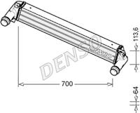 Denso Intercooler, inlaatluchtkoeler DIT06010