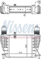 Nissens Intercooler, inlaatluchtkoeler 96396