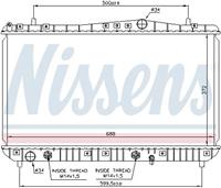 Kühler, Motorkühlung Nissens 61665