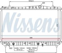 Radiator, motorkoeling NISSENS 61665