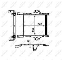 NRF Intercooler, inlaatluchtkoeler 30452