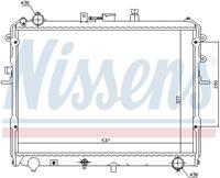 Radiator, motorkoeling NISSENS 62381