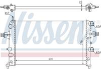 Nissens Kühler, Motorkühlung  63091