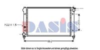 AKS Dasis Kühler, Motorkühlung  330020N