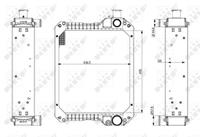 Radiator, motorkoeling NRF 54078