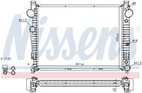 Radiator, motorkoeling NISSENS 62771A
