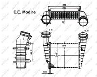 NRF Intercooler, inlaatluchtkoeler 30138