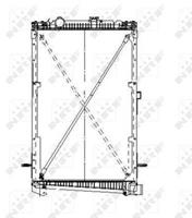Radiator, motorkoeling NRF 519679