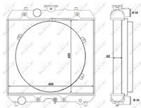 Radiator, motorkoeling EASY FIT NRF 54103