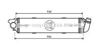 Ava Quality Cooling Intercooler, inlaatluchtkoeler RT4622