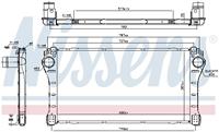 Nissens Intercooler, inlaatluchtkoeler 96401