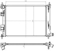 hyundai Radiateur 550010