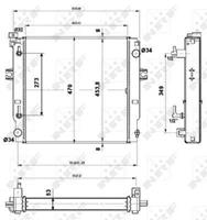 Radiator, motorkoeling NRF 507567