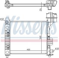 Nissens Kühler, Motorkühlung  62663