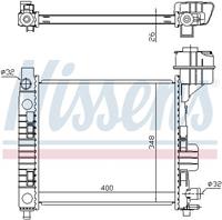 Radiator, motorkoeling NISSENS 62663