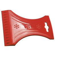 Prosperplast IJskrabber/raamkrabber rood kunststof 10 x 13 cm -