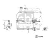 febibilstein Spurstange Hinterachse beidseitig Febi Bilstein 176064