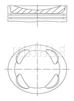 Mahle Original Kolben  081 PI 00104 002