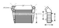 Ava Quality Cooling Intercooler, inlaatluchtkoeler VNA4216