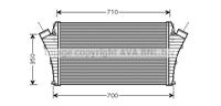 Ava Quality Cooling Intercooler, inlaatluchtkoeler OLA4361