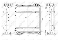 Radiator, motorkoeling NRF 54076