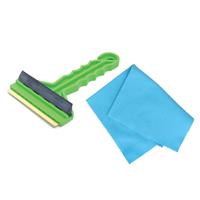 Prosperplast Autoramen IJskrabber met trekker groen 16 cm met anti-condens doek -