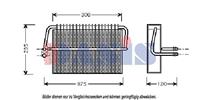 AKS Dasis Verdampfer, Klimaanlage  820203N