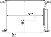 Mahle Condensor, airconditioning AC707000S