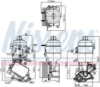 Ölkühler, Motoröl Nissens 91326