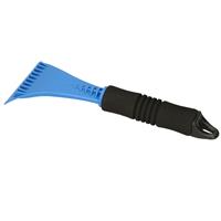 Kunststof ijskrabber blauw met softgrip handvat 27 cm -