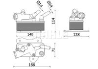 Mahle Oliekoeler, automatische transmissie CLC225000P