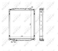 Radiator, motorkoeling NRF 51604