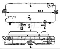 mahleoriginal Ausgleichsbehälter, Kühlmittel Mahle Original CRT 46 000S