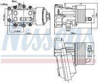 Nissens Oliekoeler, motorolie 91315