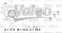 Dynamo / Alternator REMANUFACTURED PREMIUM Valeo, Spanning (Volt)14V, u.a. für Ford