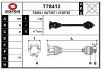 EAI Antriebswelle Vorderachse links  T78413