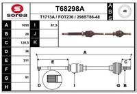 EAI Antriebswelle Vorderachse rechts  T68298A